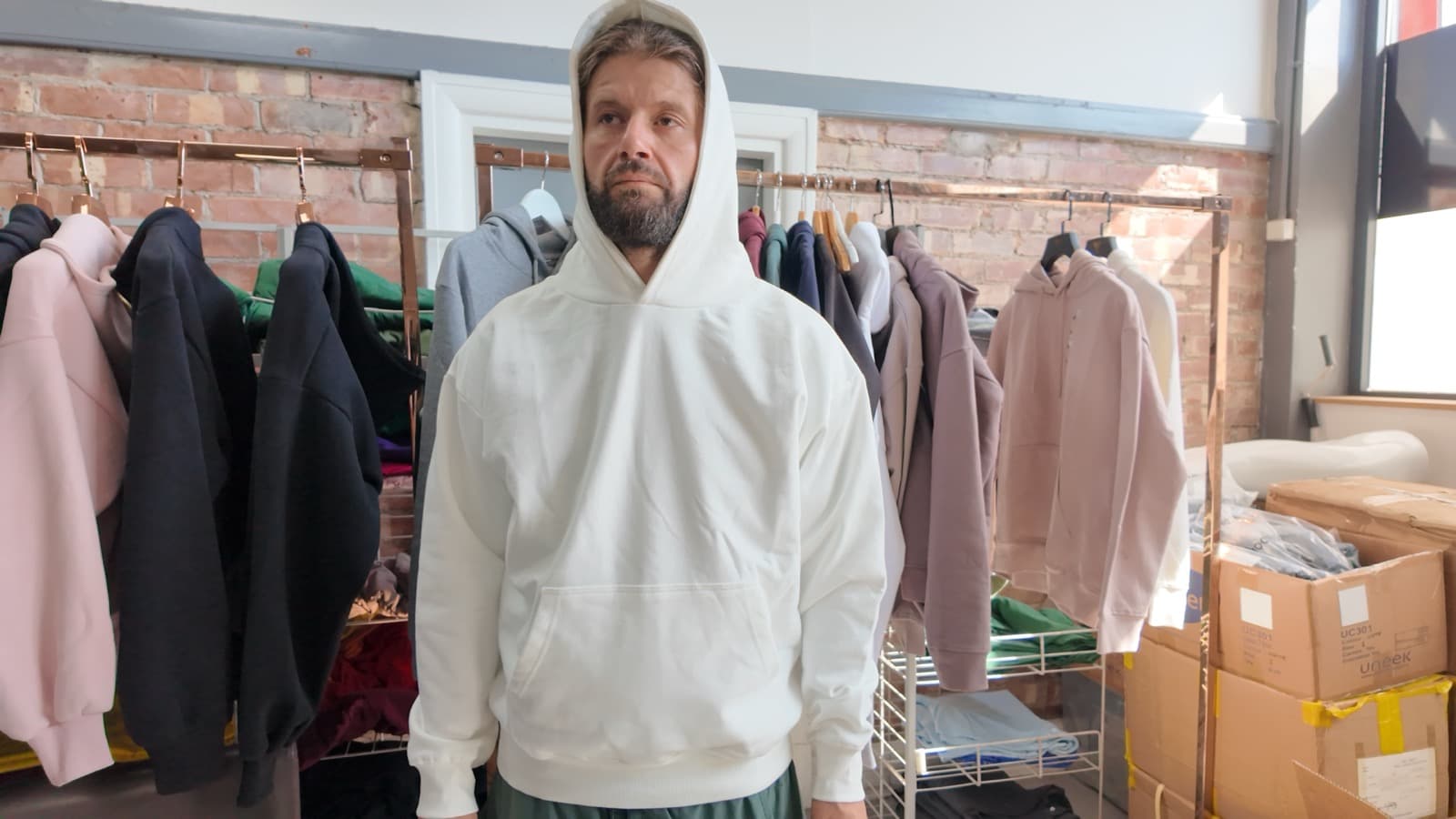 Oversized Loopback Hoodie — front